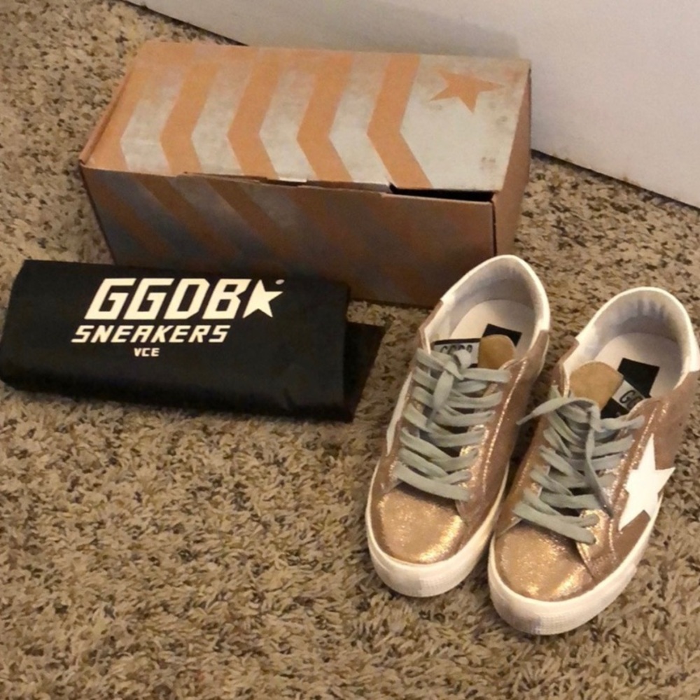 Golden Goose Deluxe Brand Gold “May” sneaker
